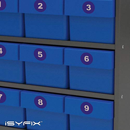 iSYFIX Blue Consecutive Number Stickers, 1 to 100, 1.5 Inch, 1 Set - color: Blue, size: 1.5-inch