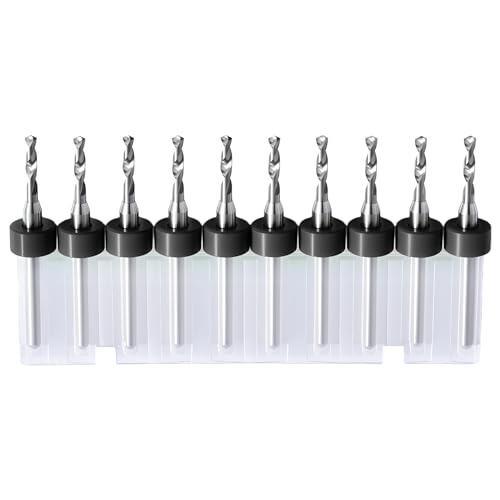 10PCS 1.8mm Tungsten Carbide Shank Micro Drill Bits for PCB - size: 1.8mm (CED)