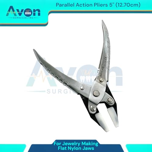 Essential Jeweler Parallel Pliers - Wire Bending, Wire Shaping, Beading, Jewelry Repair Parallel-Action Pliers | Apply Even Pressure Every Time. ((#J12+#J13+#J14) - Set of 3) - style: (#J12+#J13+#J14) - Set of 3
