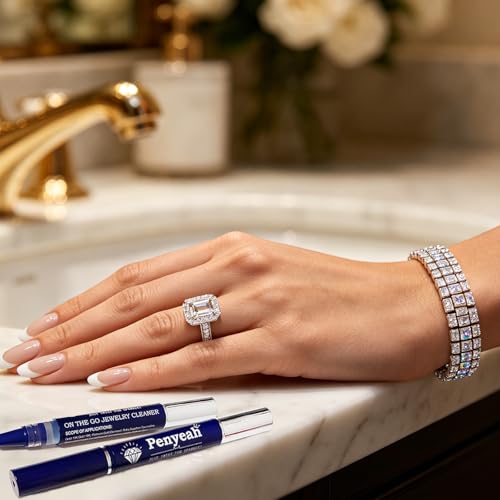 Jewelry Cleaner Pen 2Pack, Quick Sparkle Diamond Ring Cleaner Pen Stick