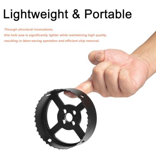 Hole Saw Kit for Wood Metal Plastic, Bi-Metal Cutter Set, 3PCS - color: Black