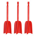 PATIKIL 3Pcs Silicone Resin Mixer Paddles, 4.9" Paint Stirrers, Red - color: Red, size: 4.9"