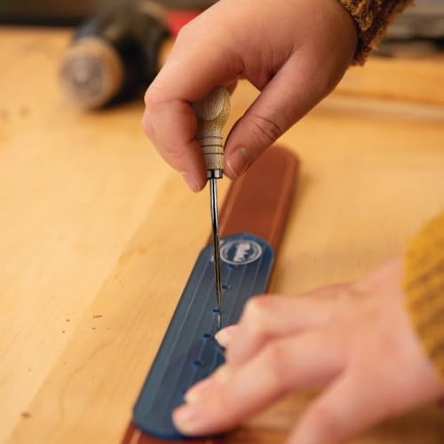 ToolUSA (2 Pack) 4" Scriber Set | 7" (17.8 cm) Overall | Rounded Wooden Handle | Stainless Steel | Precision Marking & Puncturing | Workshop Essential
