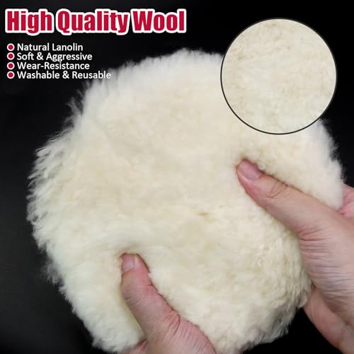 Wool Polishing Pad, 6 Inches, 2 Pcs - size: 6 Inch