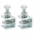 HARFINGTON 2 Pcs Carbon Steel C Clamps 20mm Square Tiger Clamp Adjustable - size: 20mm