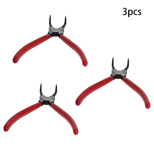 Utoolmart Internal Snap Ring Pliers 7 Inch 90 Degree Bent Retaining Ring Pliers Precision Circlip Pliers 3Pcs - color: 3pcs, size: Internal Bent Jaw