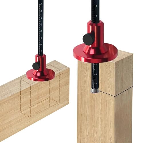 Double Head Scriber, Aluminum Alloy Woodworking Scribing Tool, Double Head Marking Gauge for Wood Tenon Layout, Precision Carpenter Scriber Tool for DIY Craft and Furniture Work