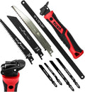 8-In-1 Multi Blades Hand Saw, Drywall, Hacksaw, Jab Saw & Wood Cutter Tool - color: 8-in-1 Red