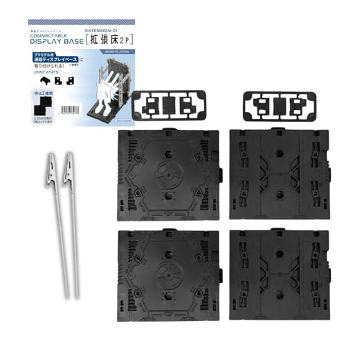 Plastic Model Display Items Set (Optional Parts Set : 2 Types of Extension Panels (x2 Each) & Alligator Clips ×2) - style: 2 Types of Extension Panels (x2 Each) & 2 Alligator Clips
