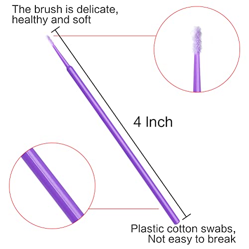 Akstore 600 PCS Disposable Micro Applicators Brush Eyelash Extension (Mixed) - color: Mixed