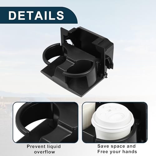 Cup Holder for Nissan Frontier Practical No.96965ZS00A | Instrument Panel Drink Holder Gray 1 Pcs