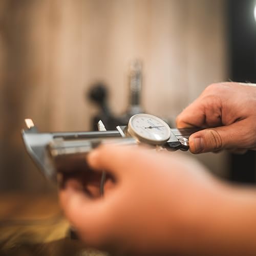 Frankford Arsenal Stainless Steel Dial Caliper with Case for Reloading,silver - style: Dial Calipers