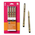 Sakura Pigma Micron Fineliner Pens, Black and Brown, 003 & 005, 4 Pack - style: Fine Tip