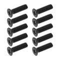 10PCS M6x22mm Drill Bit Chuck Left Hand Fixed Threaded Screw Drill Bit Chuck Handle Adapter Bolt Locking Screw for Electric Drill Black - size: M6x22mm