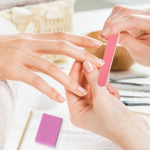 Lokyango Disposable Manicure Tool Kit (Pink, Count, 40, 80/100 Grit) - color: Pink