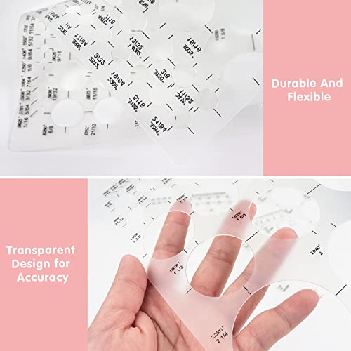 Tamaki Circle Template Circle Round Stencil Templates for Drafting for Office and School Building Formwork Drawings Templates, Large and Small Size, 6 Pack - size: 11.42 x 8.70 Inch (Pack of 2)