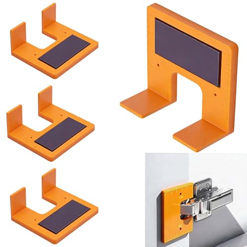 Cabinet Door Hinge Adjustment Tool,4Pcs Magnetic 2mm Gap Alignment jig