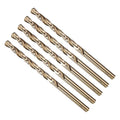 METALLIXITY Micro Drill Bit (#15) 4341 High-Speed Steel Gold 135° 5Pcs - size: #15 (4.572mm)