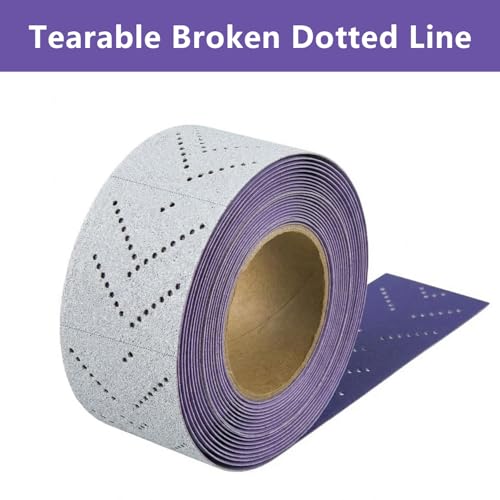220 Grit Hook and Loop Purple Ceramic Sandpaper Roll, 2-3/4" x 13 Yard Longboard Sand Paper, Wet Dry Continuous Roll for Auto, Wood, Metal - style: 220 Grit