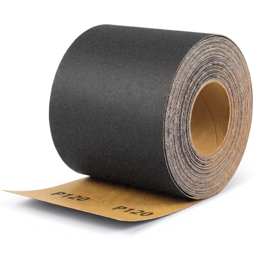 120 Grit Sandpaper Roll, Wet Dry Sand Paper 3-2/3" Wide 11 Yard - size: 120 Grit