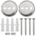 1 Set 1.5 Inch Diameter Towel Bar Replacement Parts Silver Stainless Steel Suspension Fastening Screws Bath Accessories