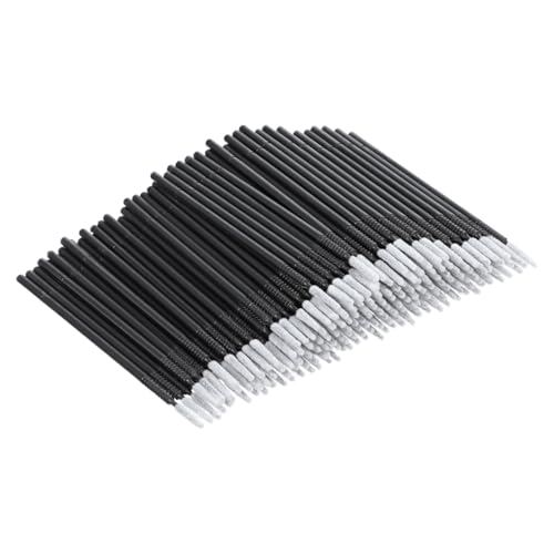 400 Pack Microswabs for Eyelash Extensions, Micro Swabs for Makeup, Balck - color: black