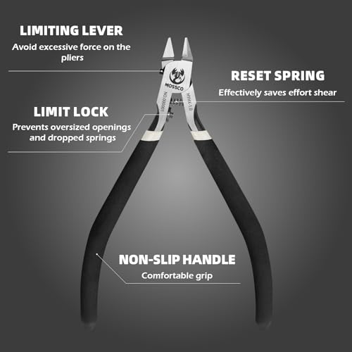 HYHX-1.0 Ultra-Thin Single-Edge Model Nipper, 120mm Sprue Cutter - style: Black-Advancers(Durable)