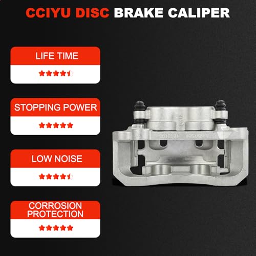 cciyu Front Right Disc Brake Caliper Assembly With Bracket 18B4746 - size: Front Right[18B4746]