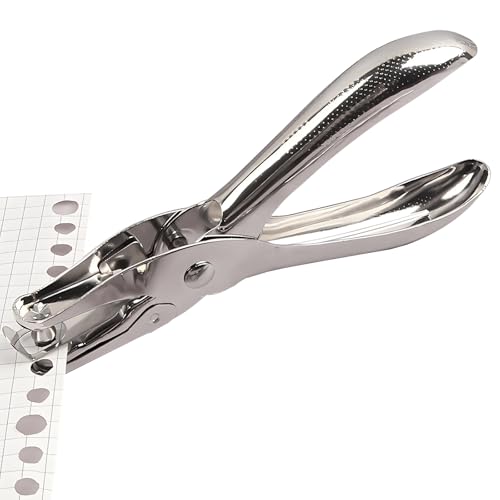 TENOC Handle Hole Punch, 1-Piece, Paper Circle Bore Helper