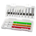 13-Piece Aluminum Alloy Engraving Tool Set – Perfect for DIY Manual Engraving, Stickers, Rubber Stamps, and Model Making