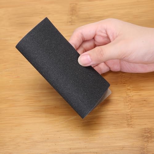MAXMAN 1/4 Sheet Sandpaper, 4.5" x5.5" 80 Grit Silicone Carbide, for Wood - style: 80 grit