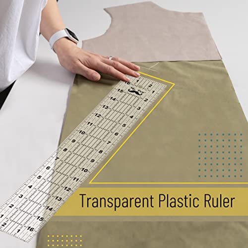 Mr. Pen- Sewing Ruler, 3 x17 Inch, Acrylic Quilting & Cutting Ruler, Non-Slip, Sewing Supplies