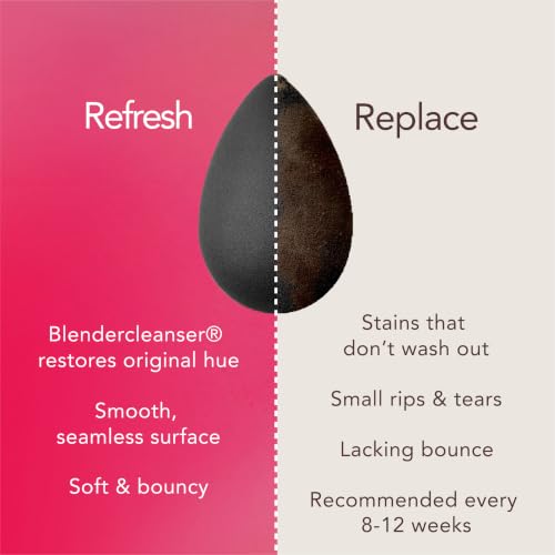 Beautyblender® | Pro Blender Makeup Sponge | Blend Liquid Foundations, Powders and Creams | Streak Free Application | Vegan, Cruelty Free | Made in USA - color: Pro Black, size: 1 Count (Pack of 1)