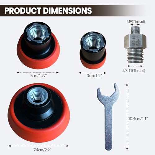 5pcs Buffing Polishing Kit for Milwaukee M12 Polisher/Sander