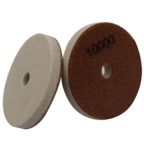 4" Diamond Sponge Fiber Polishing Pad 10000 Grit Wet Dry, 2 Pack - size: Grit-10000#-2Pcs