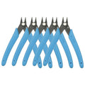HARFINGTON 5pcs 5" Flush Cut Pliers Small Precision Wire Cutter Side Cutter Diagonal Cutting Pliers for Jewelry Model Electronic 3D Print, Light Blue - color: Light Blue