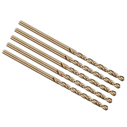 PATIKIL #48 Drill Bit Micro 4341 High-Speed Steel for Thin Metal 5 Pack - size: #48