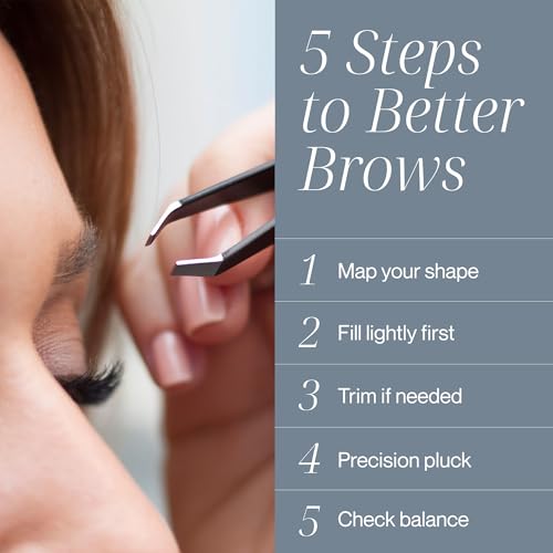 Tweezer Guru Eyebrow Tweezer Set for Women & Men - Professional Slant and Pointed Tweezers Set with Case - Precision Tweezers Kit for Facial Hair, Splinter and Ingrown Hair Removal (6 Pack)
