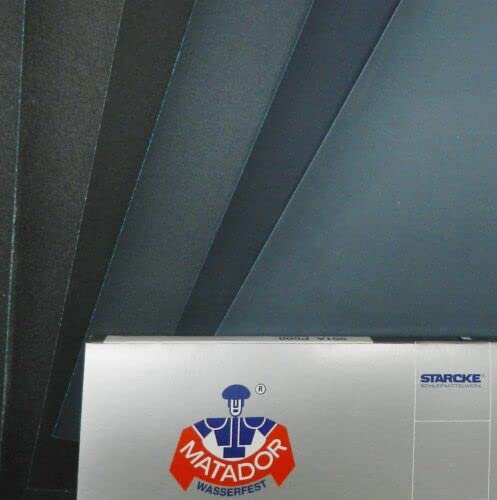 Matador Abrasive Wet or Dry Sandpaper 5 Sheet 7000 Grit 9"x11" S/C Made in Germany