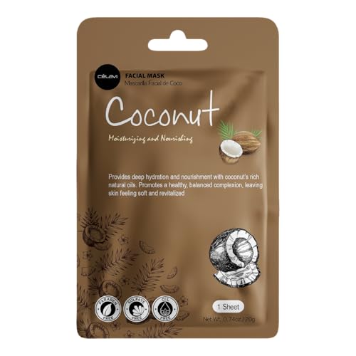 Celavi Korean Face Mask Sheet Set, Spa Masks, 12 Pack Rice - color: Brightening Mix, size: 1 Count (Pack of 12)