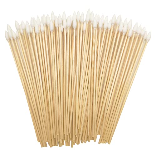 Precision Cotton Swabs with 6'' Long Sticks for Gun Cleaning,Pets 500pcs - color: 500P