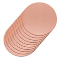2" Copper Round Discs, 20 Gauge 0.8mm Thickness Pure Copper Round Plate T2 Metal Sheet Copper Circles for Crafts, Jewelry Making, Electrical DIY - 10 Pack - size: Dia:2", style: Thickness:20Ga/0.8mm