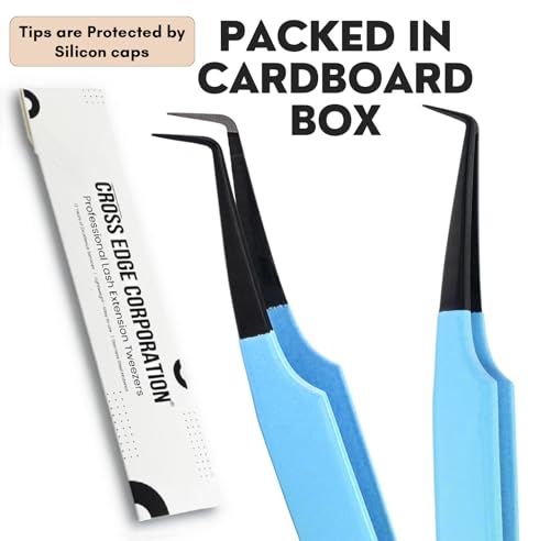 90 Degree Boot Lash Tweezers for Volume Fans - color: Cectweezer-05