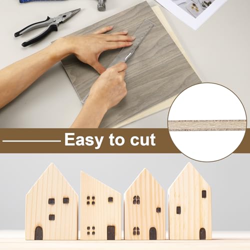 MECCANIXITY 6PCS Walnut Plywood Sheets,12 x 18 x 1/8 Inch Unfinished Wood Board Lightweight/Durable Wood Panels for Laser Cutting & Engraving,Crafts,Painting, Aircraft Model - size: 12 x 18 x 1/8 Inch