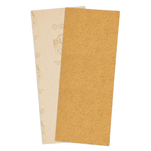 Dura-Gold 1/3 Sheet Gold Sandpaper Sheets, 40 Grit, Box of 12, Hook & Loop - size: 40-Grit