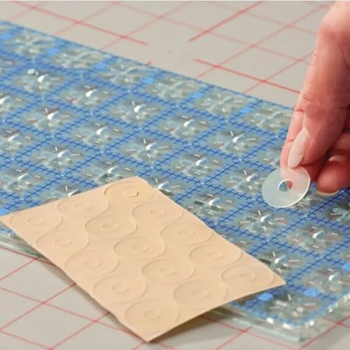 HONEYSEW Quilting Templates Acrylic Sewing Ruler with Non-Slip Rings for Quilting and Sewing Fabric Cutting Angles Rectangle Ruler (Triangle) - color: Triangle