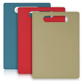 Luckyiren Large Plastic Cutting Board Set, 3 Pack 14 x 10 Inch Cutting Mats