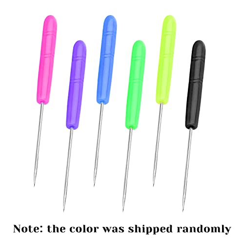 Grosun 6 Pieces Cookie Scribe Tool Sugar Stir Needle Scriber Needle Cookie Decorating Tools, DIY Baking Pin Whisk Stainless Steel Needle Biscuit Icing Pin - color: A