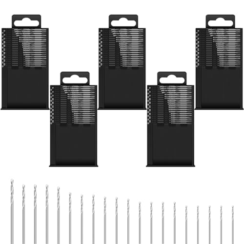 Honoson 100 Pieces Micro Drill Bit Set Small Hss Twist for Precision