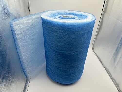 wioboy Paint Booth Exhaust Filter Roll (48" x 200ft), Spray Booth Filter, Fiberglass Paint Arrestor for Air Filter System(18 Gram) - size: 48" x 200ft